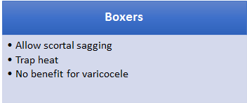 boxers for varicocele
